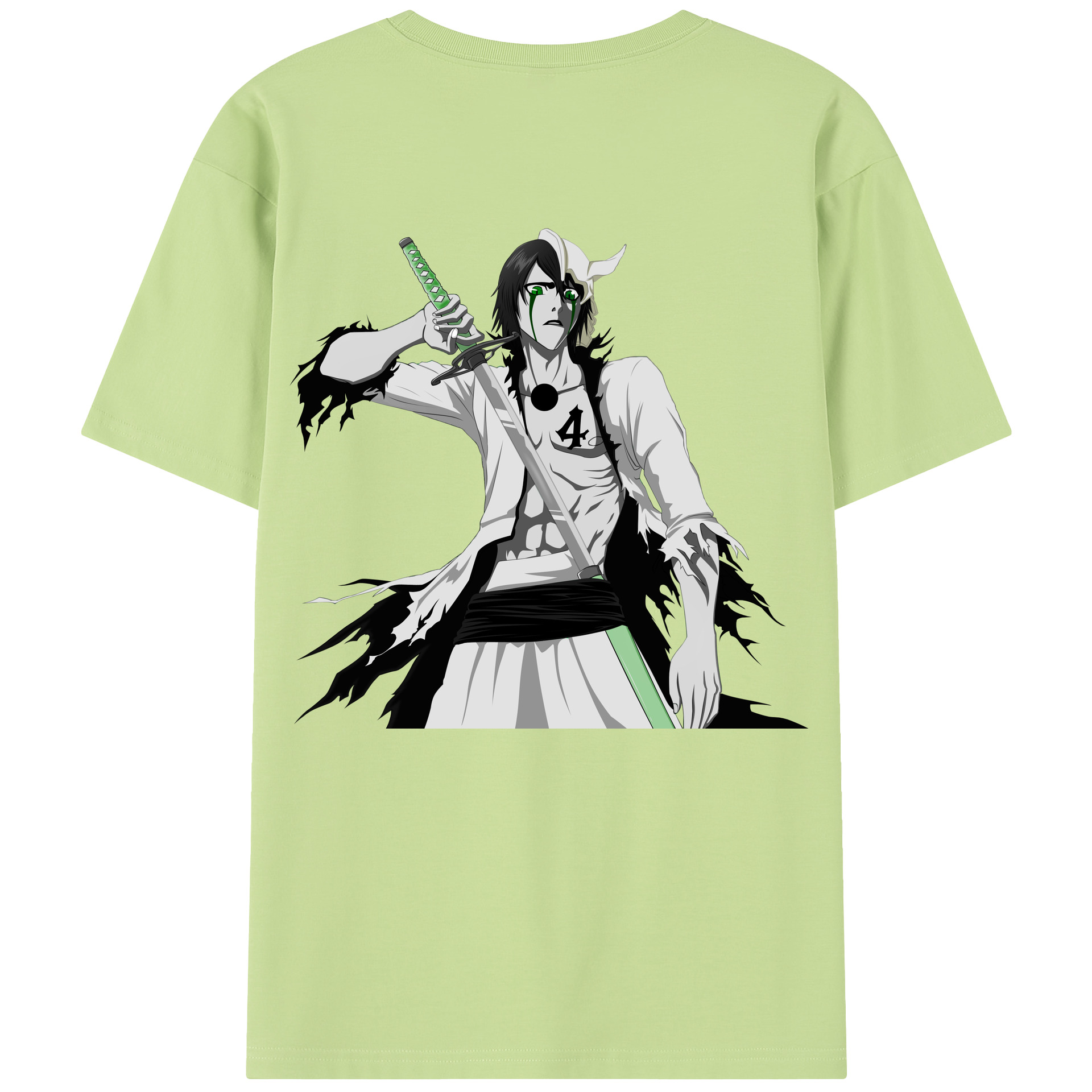 （画像用） ブリーチ ウルキオラ·シファー BLEACH Ulquiorra cifer 綿100％半袖Tシャツ（背面プリント）